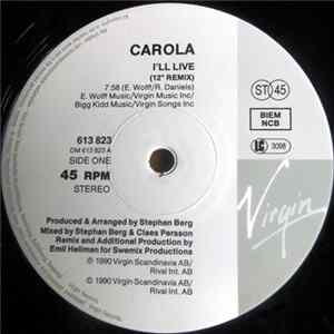 Carola - I'll Live FLAC