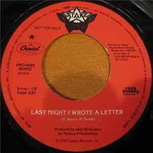 Starz - Last Night I Wrote A Letter FLAC