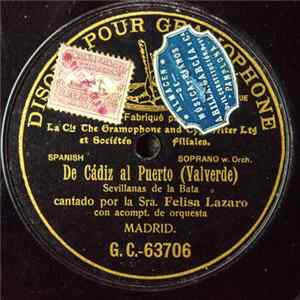 Felisa Lázaro - De Cadiz Al Puerto FLAC
