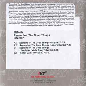 Milosh - Remember The Good Things FLAC