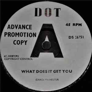 Carolyn Hester - What Does It Get You FLAC