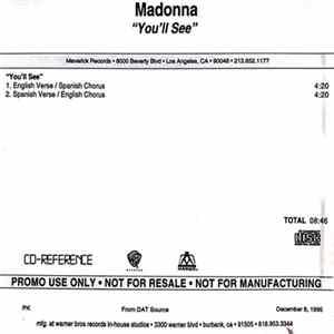 Madonna - You'll See FLAC