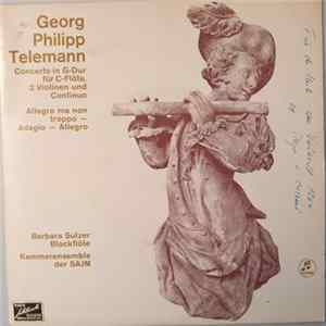 Georg Philipp Telemann, Barbara Sulzer, Kammerensemble Der SAJM - Concerto In G-Dur Für C-Flöte, 2 Violinen und Continuo FLAC