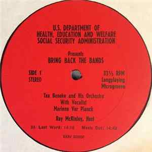Tex Beneke And His Orchestra With Marlene Ver Planck - Bring Back The Bands FLAC