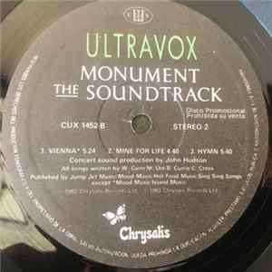 Ultravox - Monument The Soundtrack FLAC