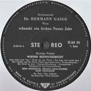 Mangold, Qualtinger, Sowinez ; Text: Günther Fritsch - Wiener Bezirksgericht FLAC